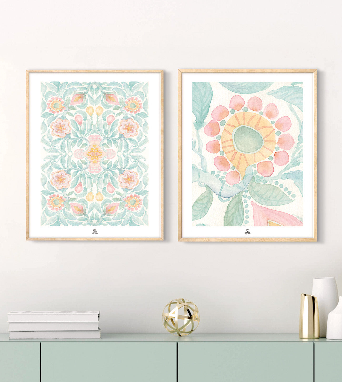 Posters 2 st - Mango & Blomma